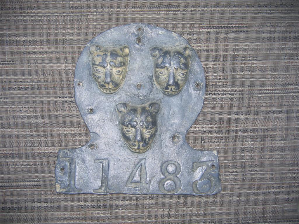 Salop Fire Office, Shrewsbury, England. Lead. 7