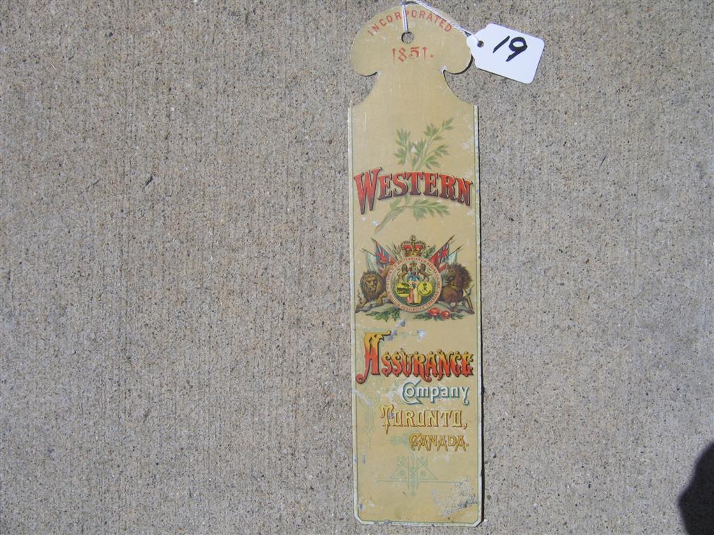 "Western Assurance Company Toronto, Canada Incorpo