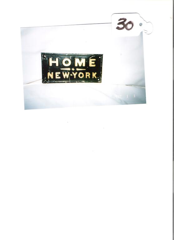 Home Insurance Company. New York. Tin. 3 1/8"x6