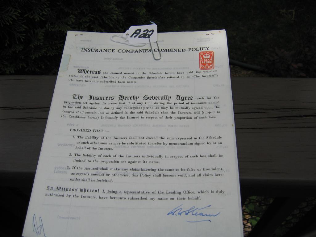 Policy. Insurance Companies Combined Policy. 10