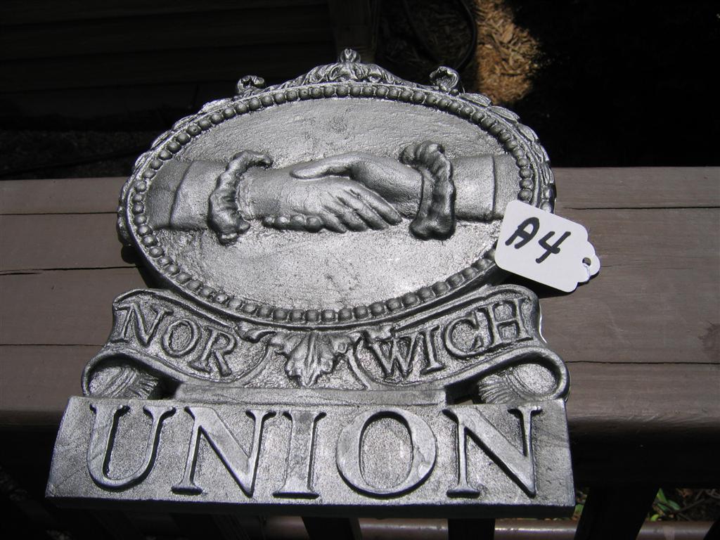 Firemark - reproduction of Norwich Union. Gray pr