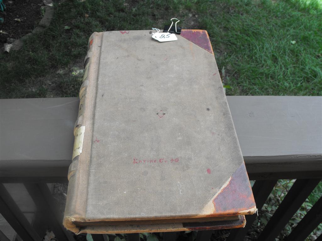Hand written Book of the Fire Department of the Ci