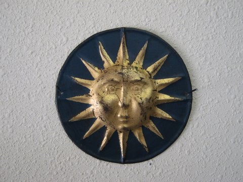 Sun Insurance Office, Blue and Gold, some scratche