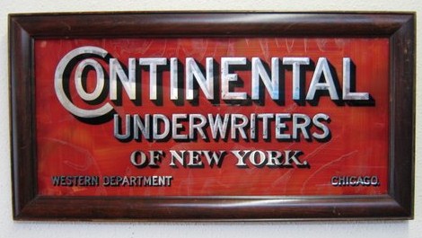 Reverse Glass, "Continental Underwriters of New Yo