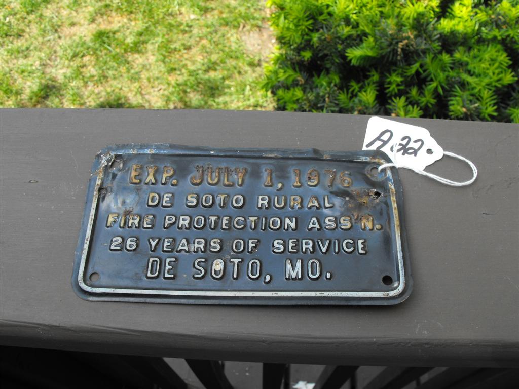 DeSoto Rural Fire Protection. Exp. July 1, 1976.