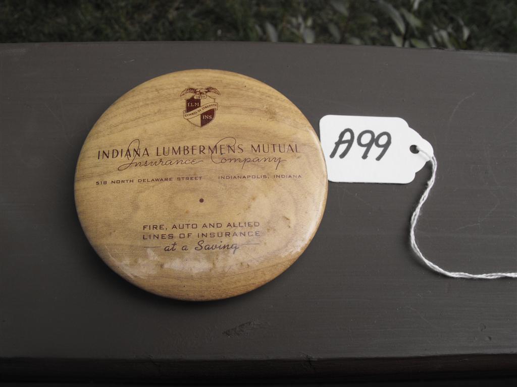Indiana Lumbermans Mutual Advertising Mirror. 3 1