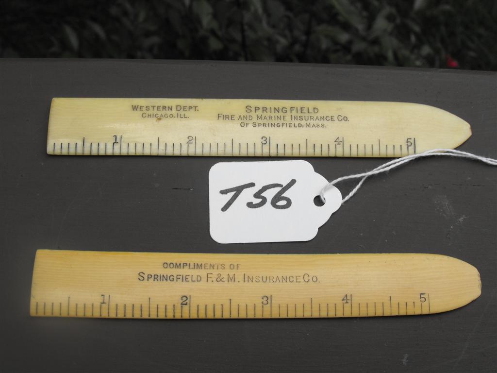 2 - Six inch rulers. One says Compliments of Spri