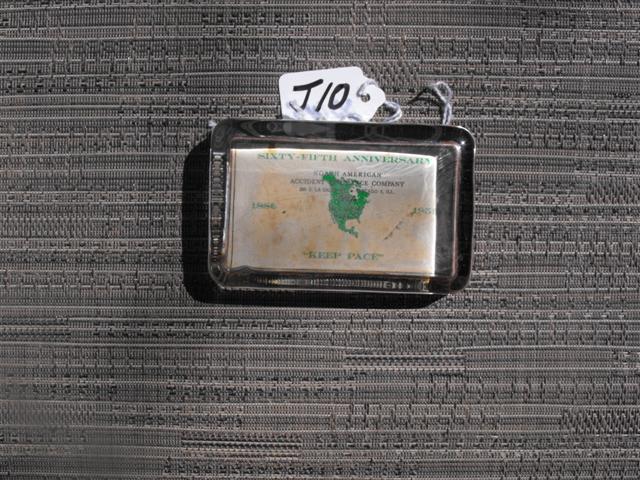 Paperweight. Sixty-Fifth Anniversary North Americ
