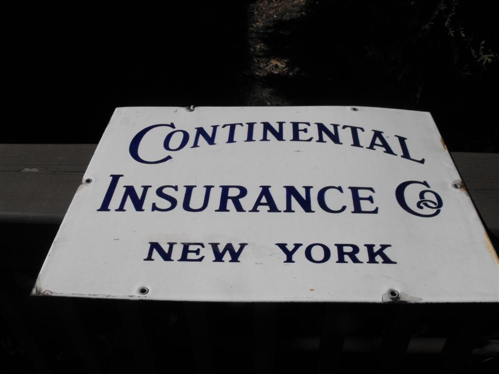 Continental Insurance Co. New York. Porcelain on