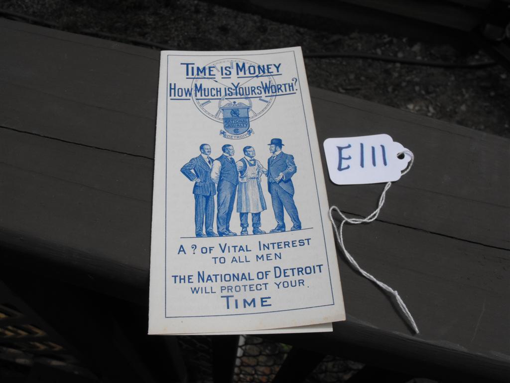 Time is Money - How Much is Yours Worth. "A ? of V