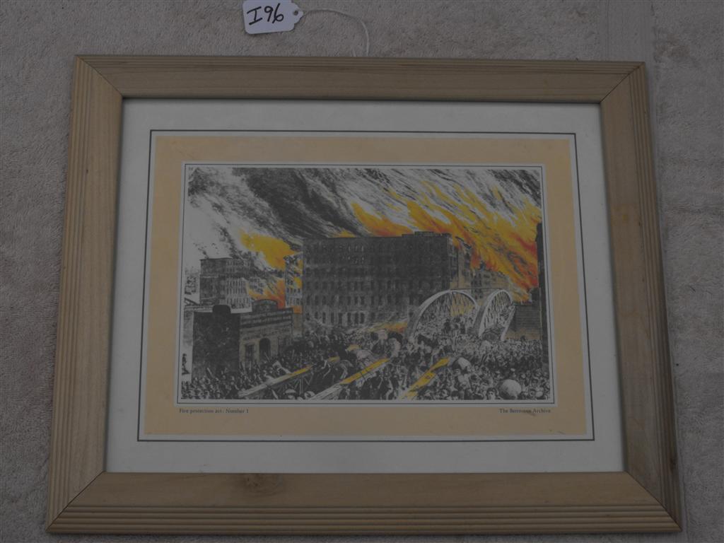 Picture of Building on fire. Identified as Fire P