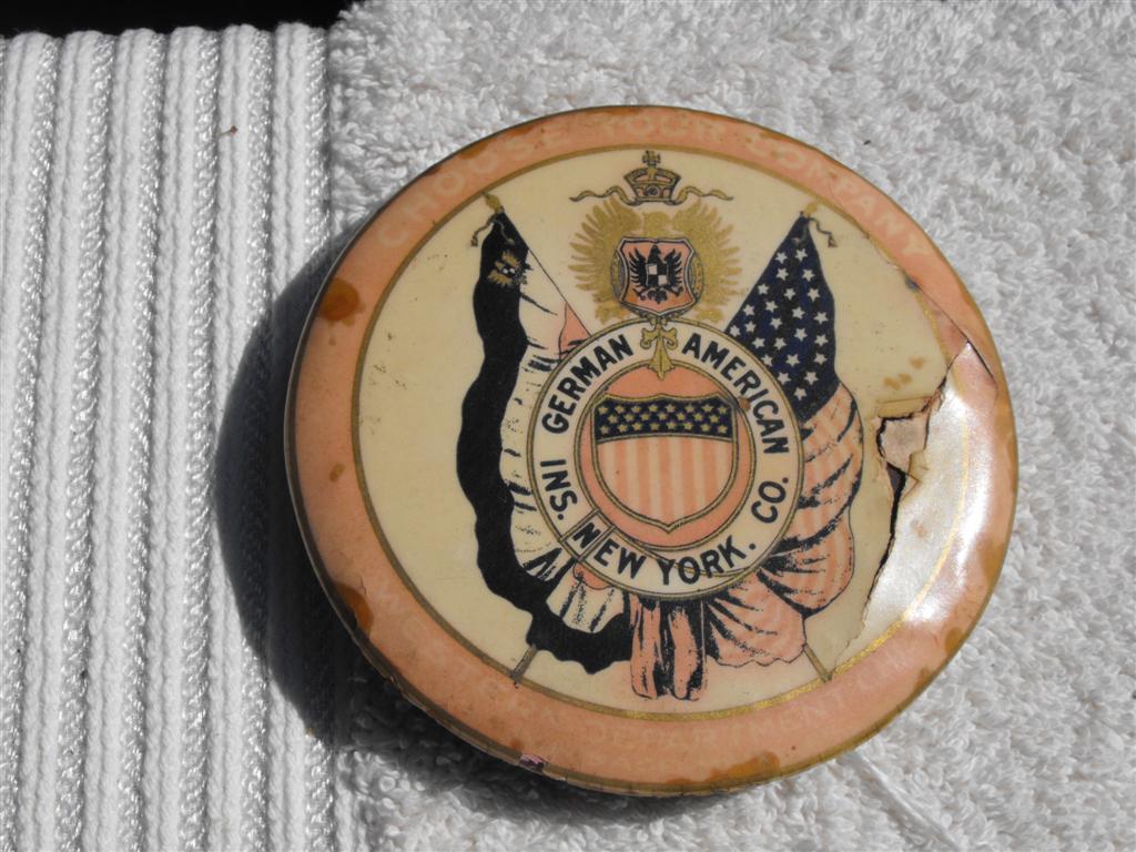 German American Ins. Co. Advertising Mirror.