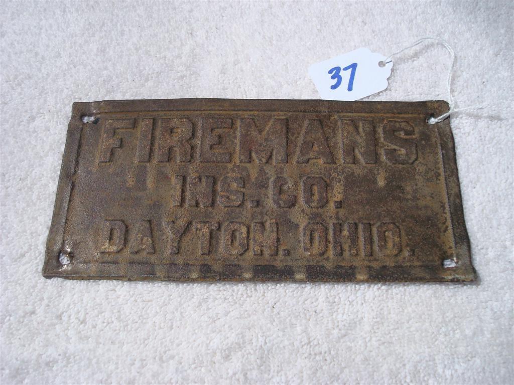 Firemans Insurance Company. Dayton, Ohio. Tin.