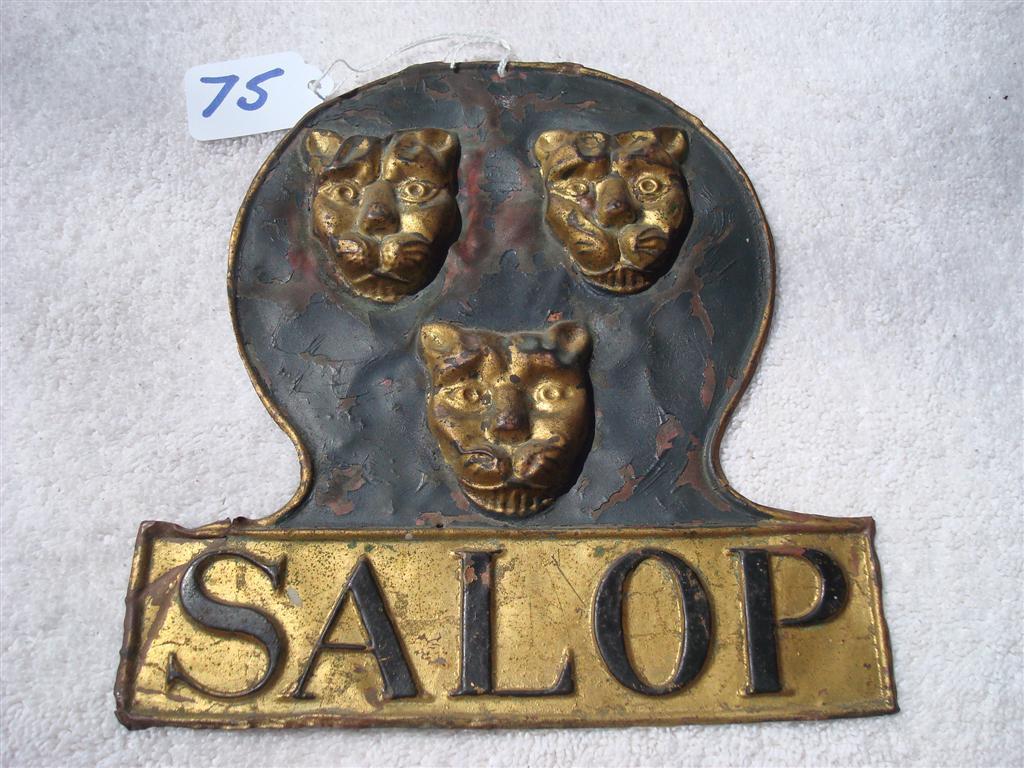 Salop Fire Office. Shrewsbury, England. Copper.