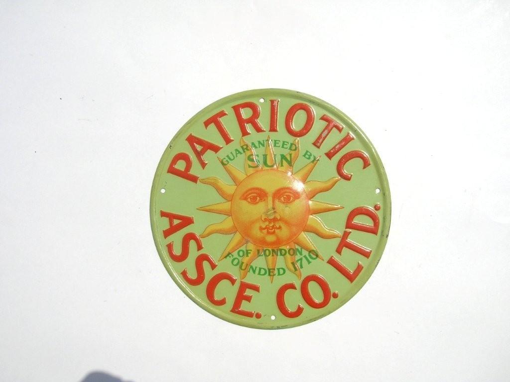 Patriotic Assurance Company. Dublin, Ireland. Tin