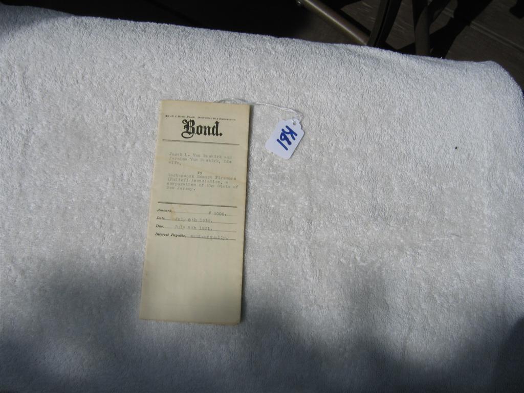 Bond. Jacob Van Buskirk and Jerminma Van Buskirk