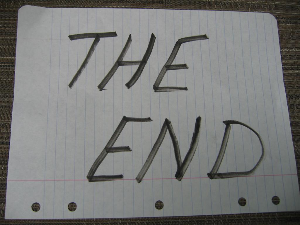 THE END OF THE AUCTION LIST