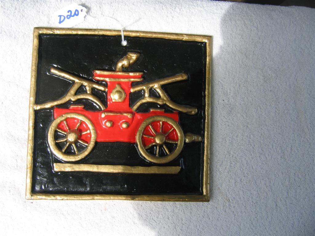 Fire Mark/Sign Reproduction of Double Decker Hand