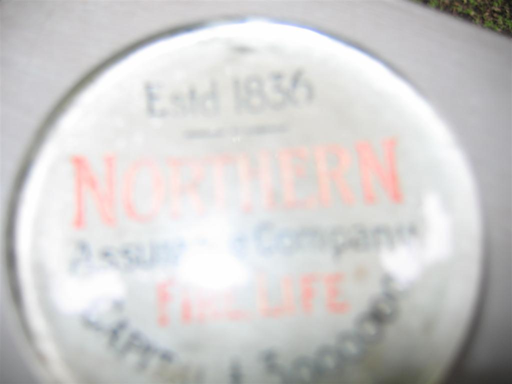 Paperweight. Northern Assurance Company Fire Life