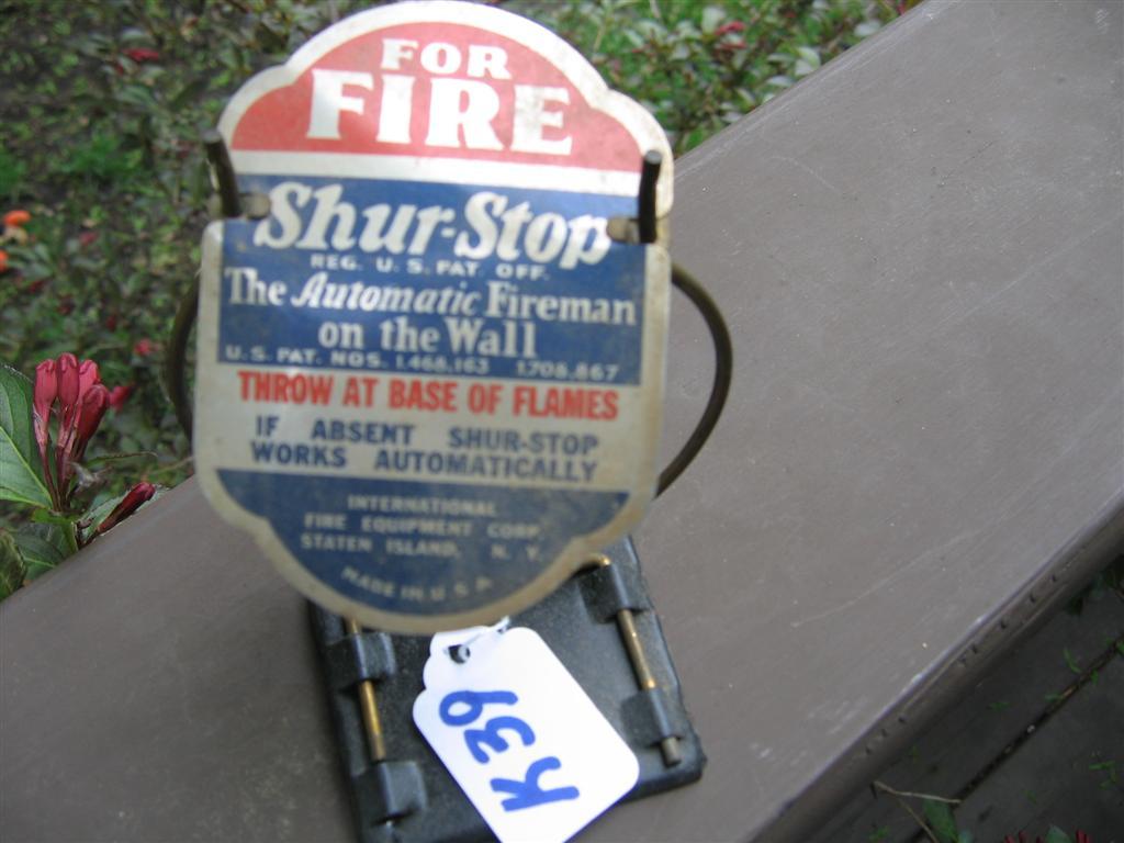 Shur-Stop - Automatic Fireman on the Wall. Holder