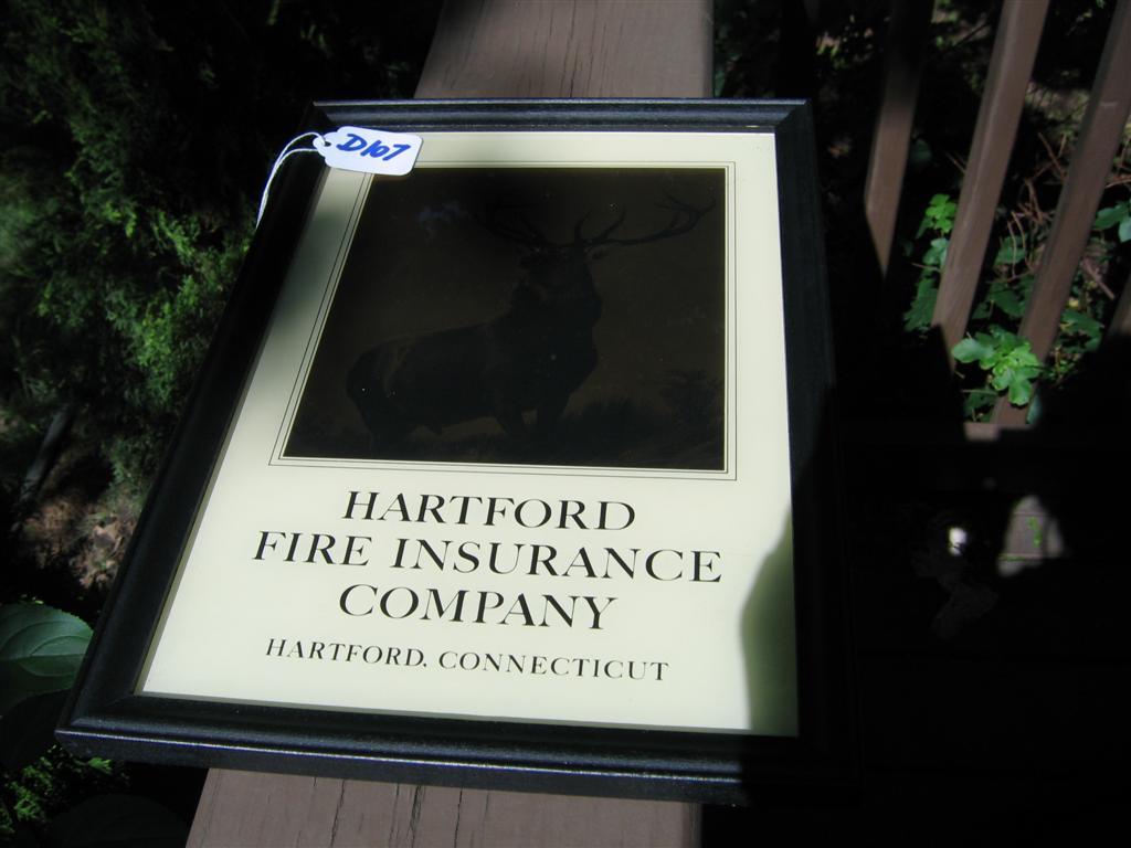 Hartford Fire Insurance Company Small Sign. Origi