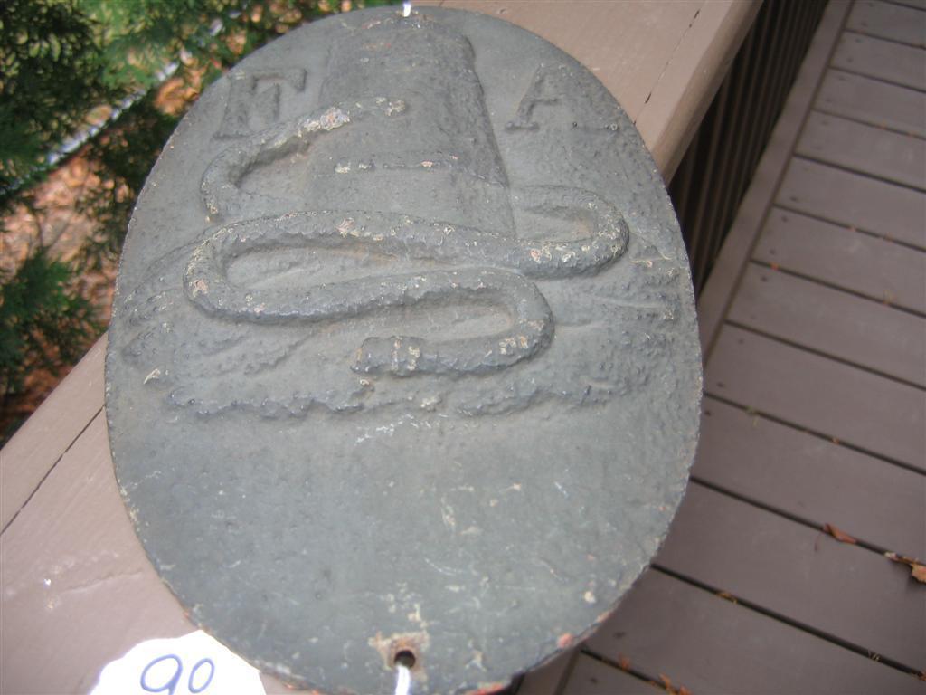 Fire Association of Philadelphia. Cast Iron. Hol