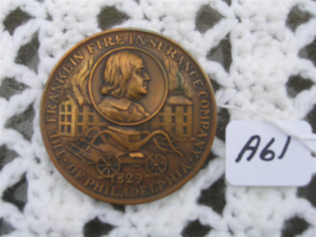 Paperweight. The Franklin Fire Insurance of Phila