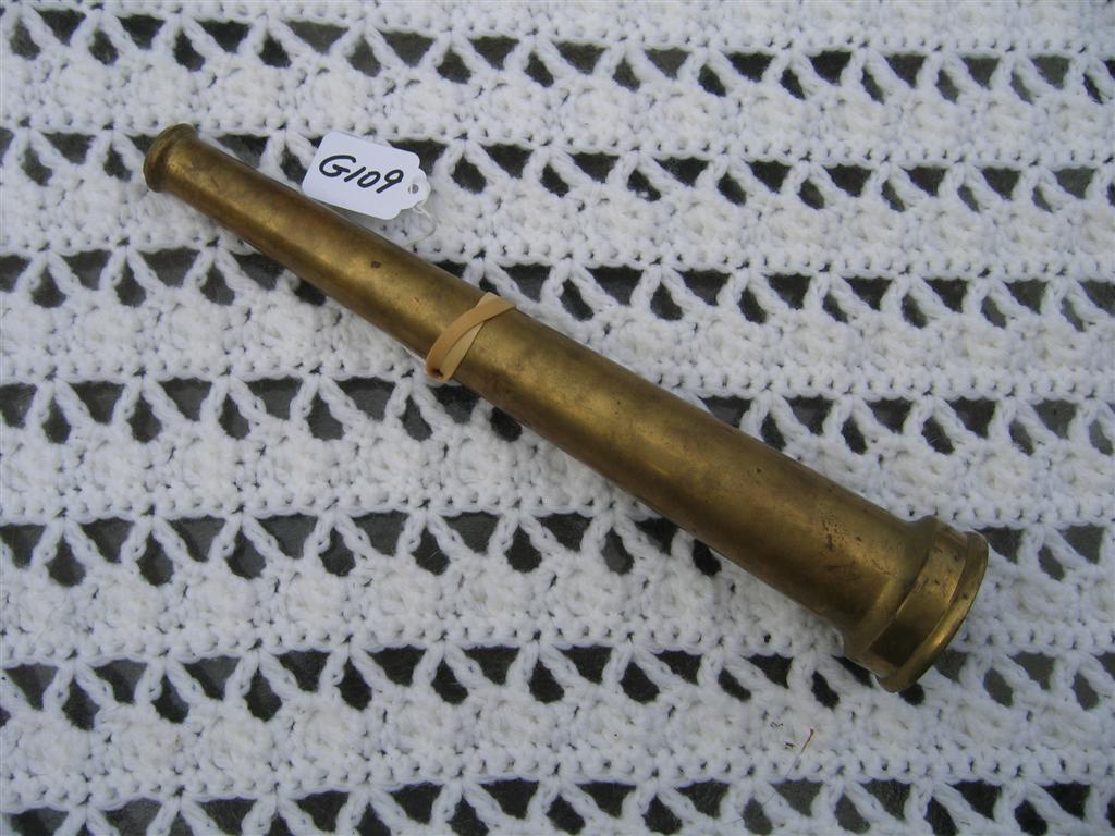 Brass Firemens Nozzle. 12 inches long. 2 1/8 inc