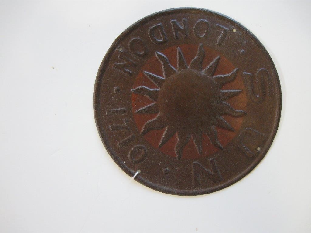 Sun Insurance Office. London, England. Tin. Circ