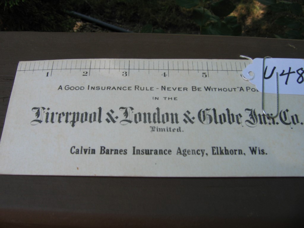 Liverpool & London & Globe Ins. Co. Ink Blotter.