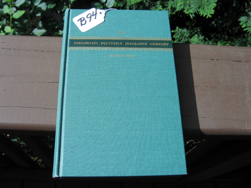 Book. Cincinnati Equitable Insurance Company. Old