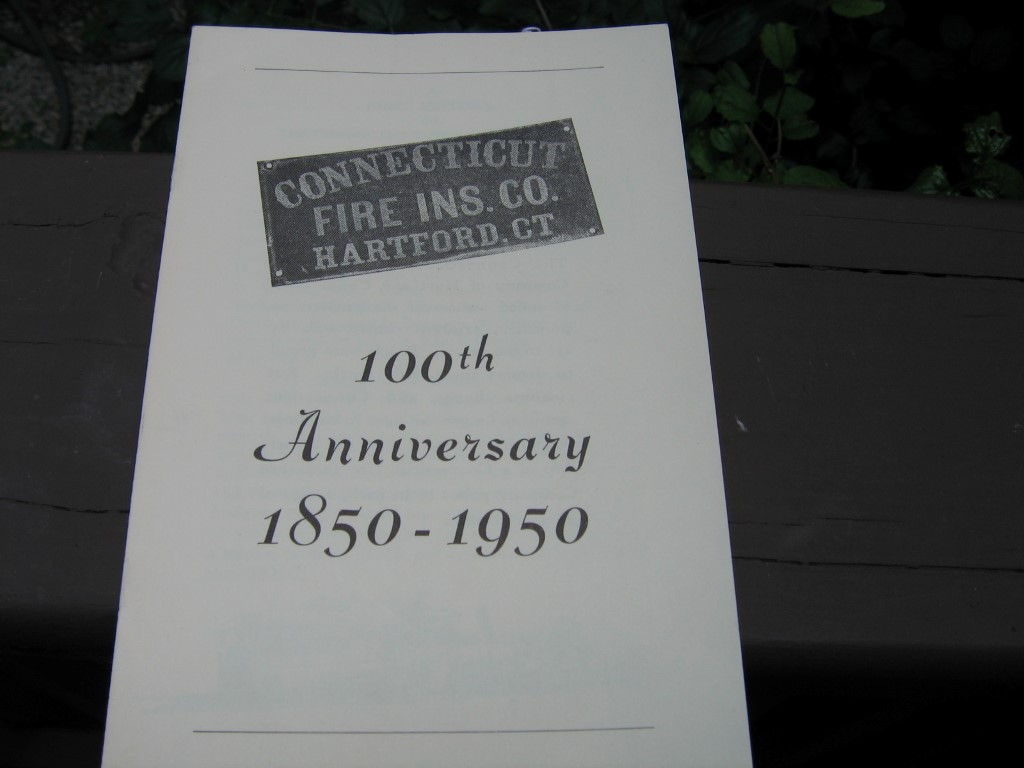 Pamphlet. Connecticut Fire Ins. Co., Hartford, CT