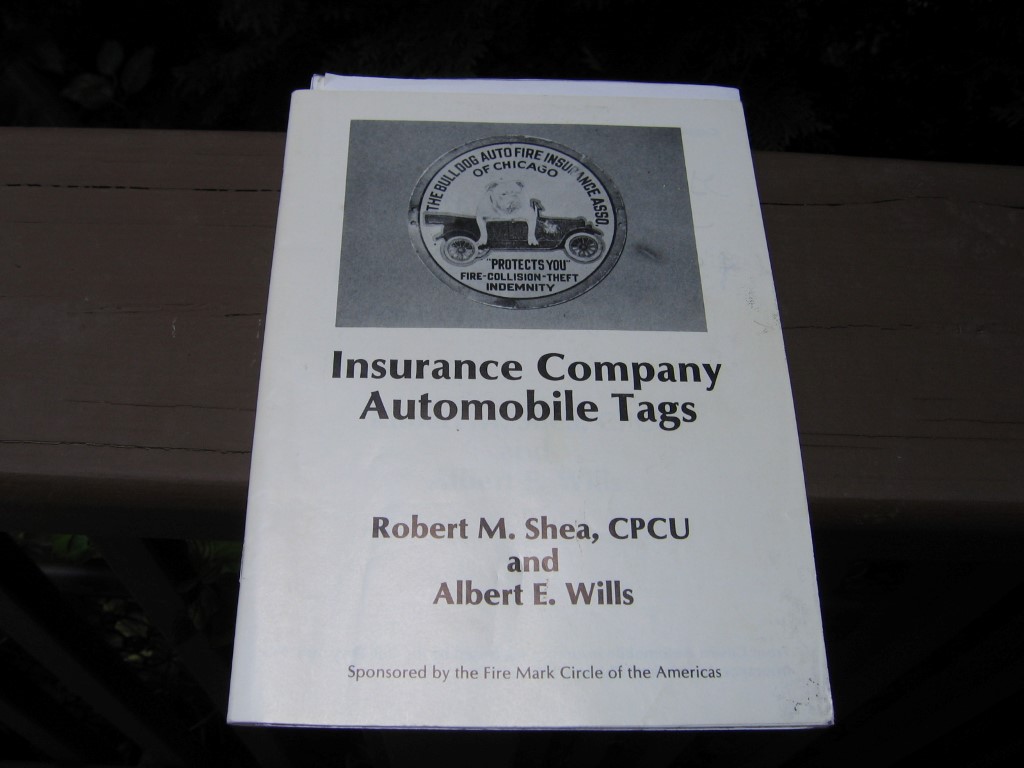 Booklet. Insurance Company Automobile Tags. by Ro