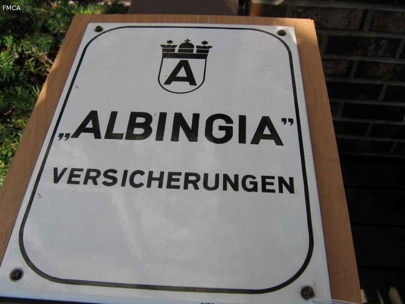 Albingia Versicherungen. Hamburg, Germany. Enamel