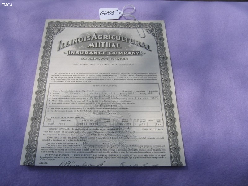 Illinois Agricultural Mutual Insurance Company. A