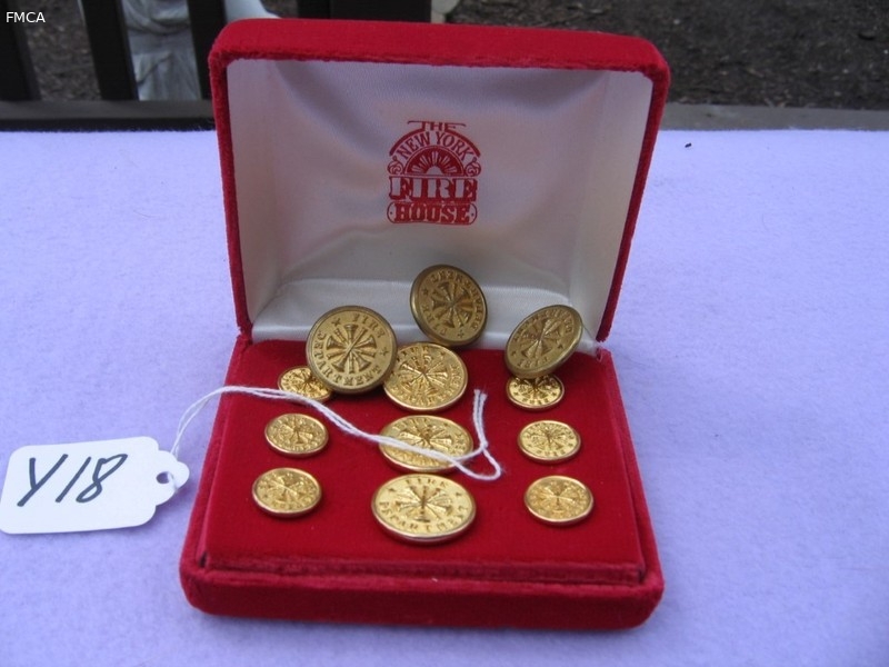 Fire Department Buttons from the New York Fire Hou