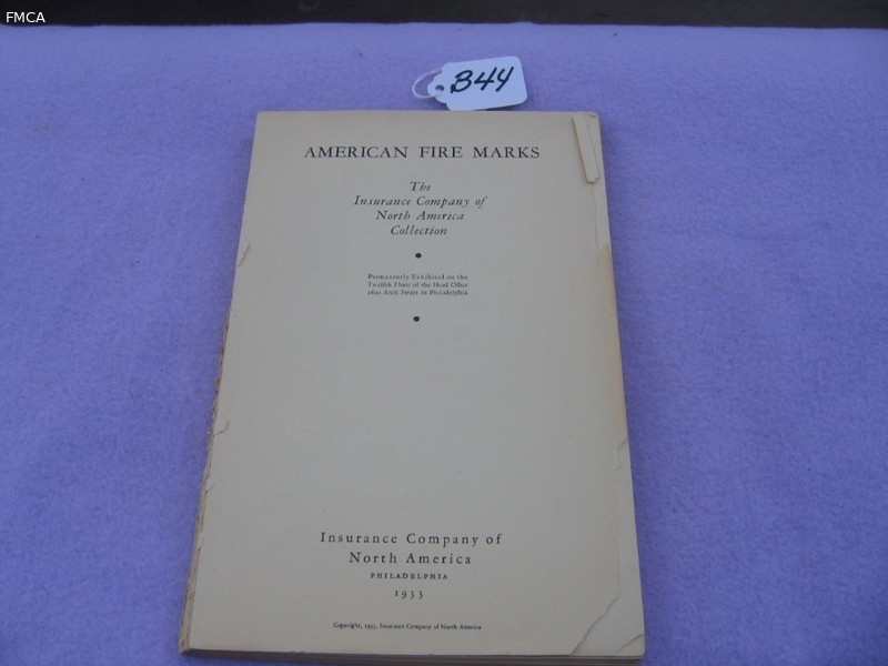 American Fire Marks. Soft-Bound Book. The Insura