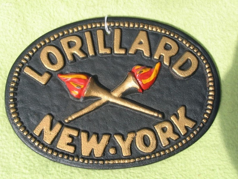 Lorillard New York. Reproduction Fire Mark of BU2