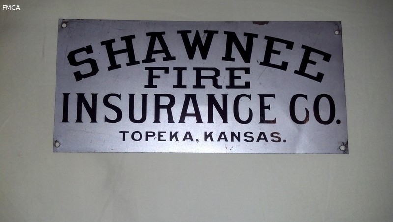 Shawnee Fire Insurance Company fire mark- painted