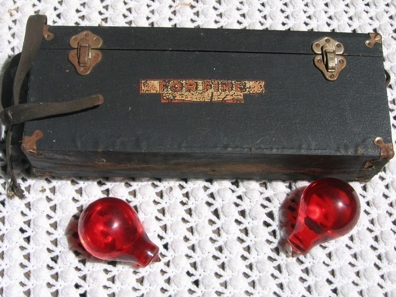 Fire Grenade Box Container. Contains 2 original R