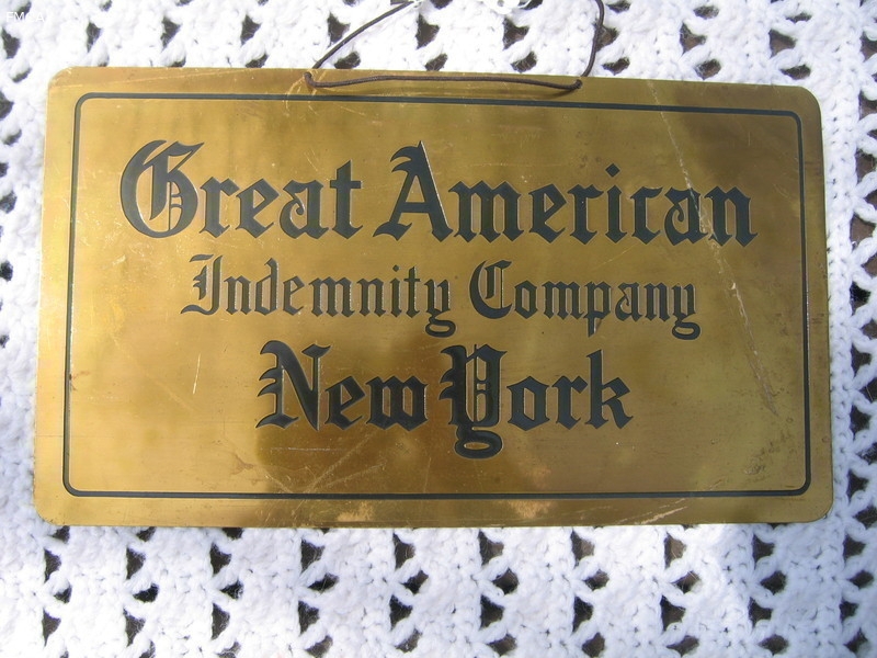 Great American Indemnity Company. New York. Sign