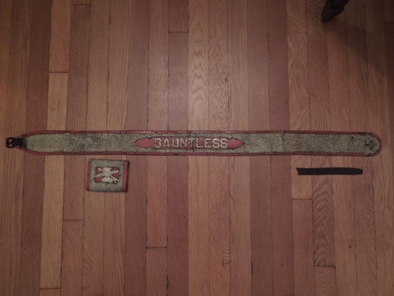 Dauntless Front of Belt. Number 1 appears on a Ba