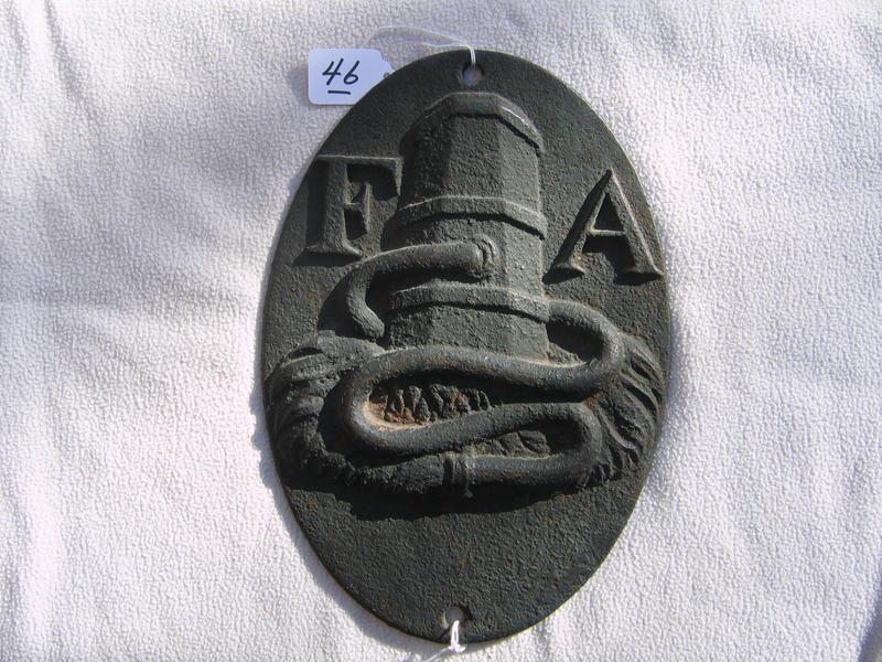 Fire Association of Philadelphia. Cast Iron. Fla