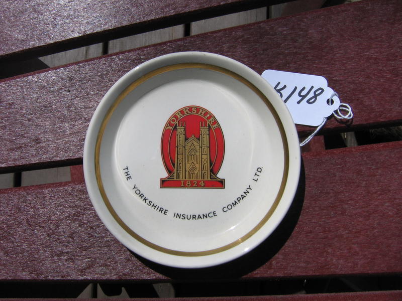 Yorkshire Insurance Company, Ltd. Tip Tray. 4 3/