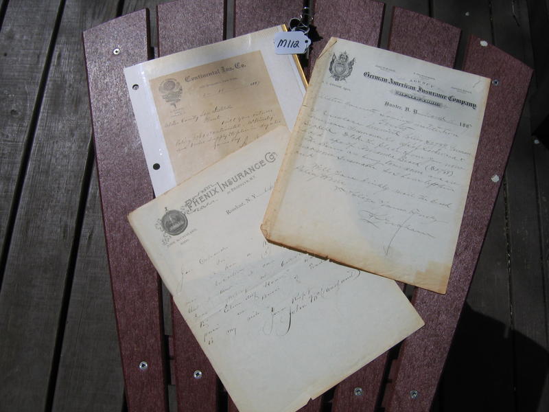 Three Pieces of Insurance Paper Advertising. 1. G