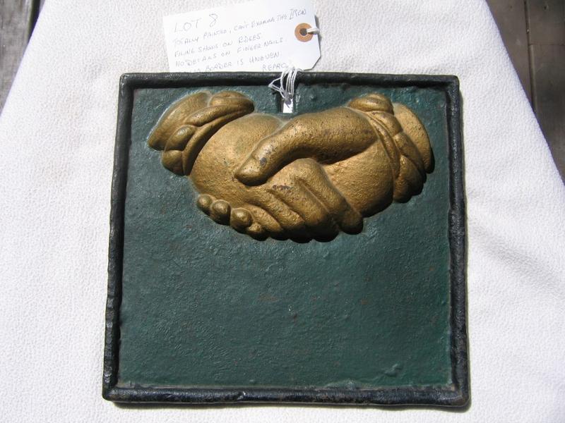 Reproduction Fire Mark of B57. Heavy Cast Iron.