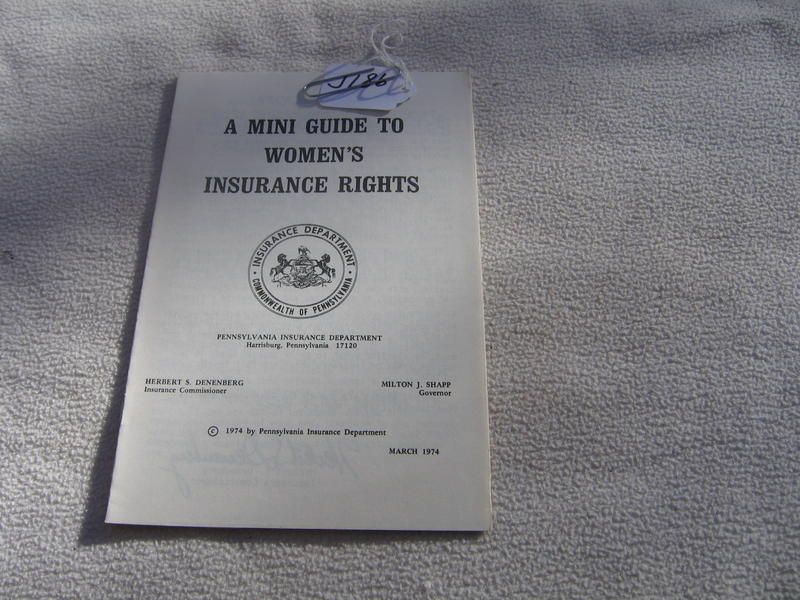 Two Pamphlets: 1) A Mini Guide to Women's Insuran