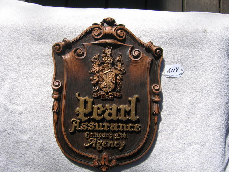 Pearl Assurance Company Ltd Agency. Plaque. Burw