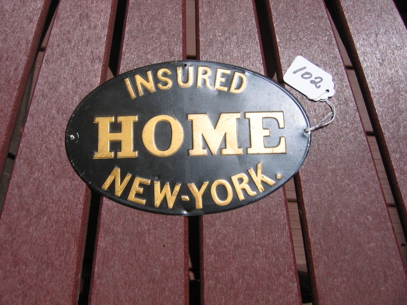 Home Insurance Company. New York, New York. Tin.