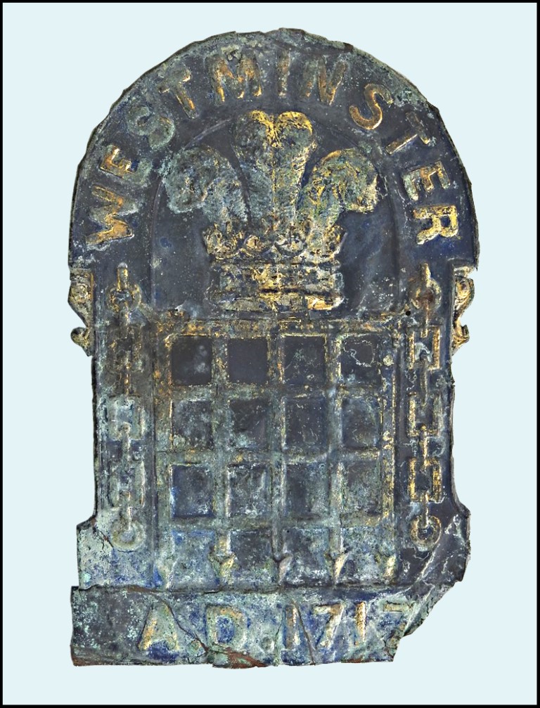 Westminster Fire Office. London, England. Copper.